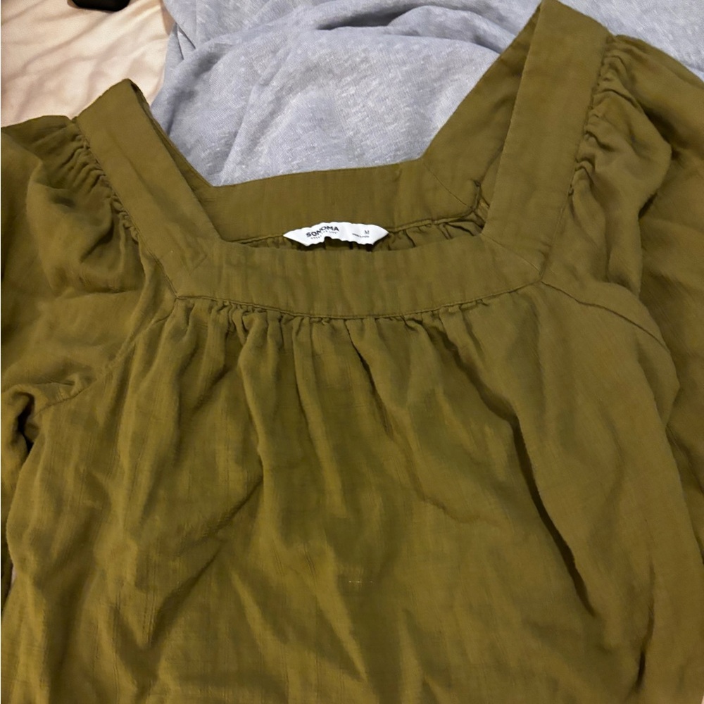 Olive green shirt